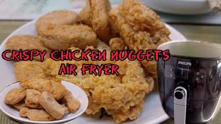 Air Frying Frozen Chicken Nugget  How to Cook Chicken Nuggets With Air Fryer Goreng Tanpa Minyak [upl. by Tacy]