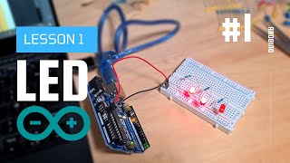 LED Arduino Tutorial 1  Elegoo Uno R3 Basic Starter Kit [upl. by Abbotsun562]