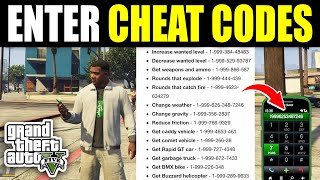 How To Enter Cheat Codes On GTA 5 PS4 PS5 Xbox amp PC [upl. by Ilohcin]