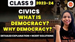 What is Democracy  Why Democracy  CBSE Class 9 SST  NCERT Civics Class 9th Preparation [upl. by Dworman]