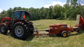 First Time Im Not Using a John Deere to Bale In a Long Time [upl. by Adall]