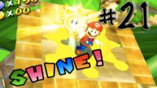 Lets Play Super Mario Sunshine Ep 21 Secret Stache [upl. by Bonnice25]