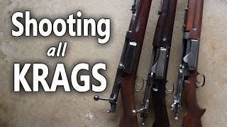 Shooting Krag Jorgensen Rifles from Denmark US and Norway [upl. by Olivier]