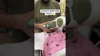 StockX Sent Him Fakes 😧 via spacecitycollectiveTT shorts [upl. by Ecnarrot]