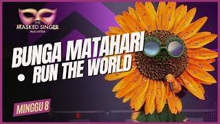 Bunga Matahari  Run The World  THE MASKED SINGER MALAYSIA S4 Minggu 8 [upl. by Jaret638]