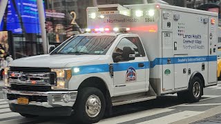 NorthWell Health EMS Responding On 7th Ave In Midtown Manhattan New York City [upl. by Meeharbi]