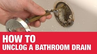 How to Unclog a Bathtub Drain  Ace Hardware [upl. by Farmer]