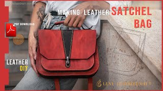 Leather DIY  Making Leather Bag [upl. by Lopez956]