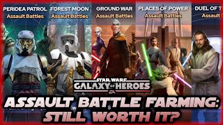 CG is Removing Assault Battles Going Forward  Is Assault Battle Farming Still Worth It in SWGOH [upl. by Tselec]