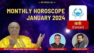 Monthly Horoscope for the Zodiac Sign Cancer For January 2024  Best Indian Astrologer [upl. by Enirahtak]