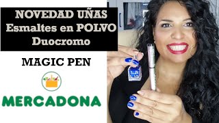 💅Nuevo MAGIC PEN Mercadona Esmalte Polvo  Esmaltes Calendario Adviento Navidad 2024 Deliplus [upl. by Aivatahs]