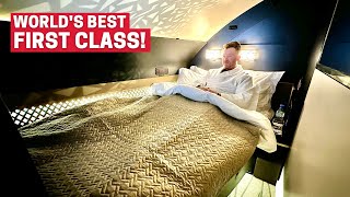 8hrs on World’s Best First Class Flight  Etihad The Residence [upl. by Madanhoj]