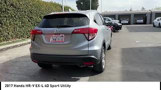 2017 Honda HRV Lunar Silver Metallic Gray wLeather Seat Trim madera Visalia Fresno Financing Clov [upl. by Chester720]