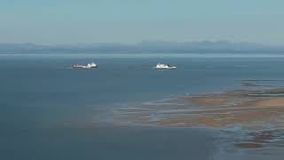 Morecambe Bay Fleetwood looking towards The Lake District Cleveleys amp Blackpool 14102024 [upl. by Aniratak]