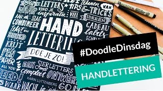 DoodleDinsdag Handlettering doe je zo  Karin Luttenberg  NerdyMommy [upl. by Wiltsey]