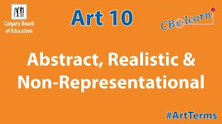 Art Terms Abstract Realistic and NonRepresentational [upl. by Enilram128]