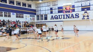 Davis Foor lead Aquinas to Regional win [upl. by Dorolice]