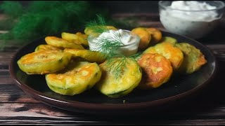 Жареные кабачки Хрустящие Очень вкусные [upl. by Xyla234]