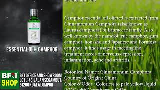 Pure Essential Oil  Camphor Essential Oil Malaysia [upl. by Aryamoy]