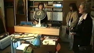 Beata Tyszkiewicz visits Beksińskis atelier 1989 [upl. by Sixel]