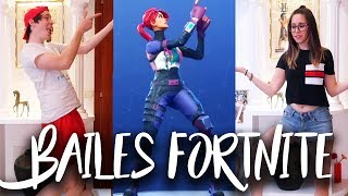 BAILES DE FORTNITE CHALLENGE Cosas de Hermanos [upl. by Eibmab]