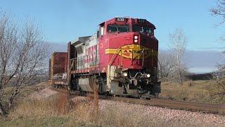 11212024 Dash 8 Foreign Power and More on BNSFs Marshall Sub Area [upl. by Assennej]