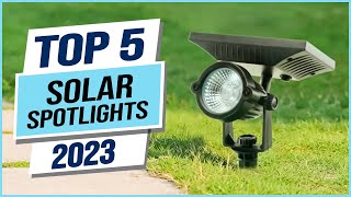 Top 5 Best Solar Spotlights 2024 [upl. by Eellehs903]