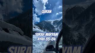 quranurdutranslation surahmaryam ayah8384 islamic youtube viralvideo shorts jannatulfirdaus [upl. by Laitselec]