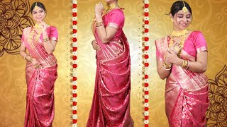 বাঙালি স্টাইলএ বিয়ের শাড়ি কিভাবে পরবে 😍  Unique Bengali Style Bridal Saree Draping [upl. by Leyameg497]