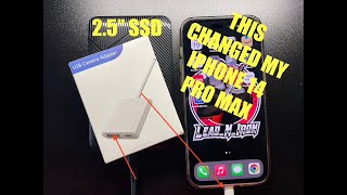 How I am able to connect an SSD to my iPhone 14 Pro Max [upl. by Kciv]