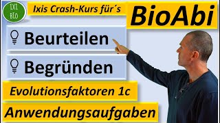 Anwendungsaufgaben Evolutionsfaktoren 1c Selektionsart begründen Schutzstatus begründen BioAbi [upl. by Ambrosine]