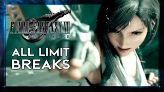 Final Fantasy 7 Remake All Limit Breaks Showcase ★ Levels 1 amp 2 [upl. by Aihsenod]