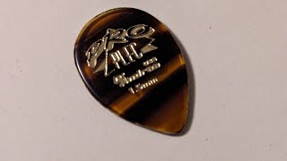 DAndrea Pro Plec 15mm small teardrop 358 shape guitar pick review  small but refined [upl. by Rosenblum]