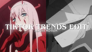 Tiktok Trends Anime Edits Presets  Alight Motion [upl. by Edea]