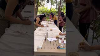 Natural Dyeing  Mordant Painting Workshop [upl. by Ocinemod]