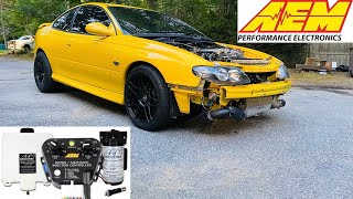 AEM water METHANOL INJECTION system INSTALL HOWTO GTO build series [upl. by Lirba]