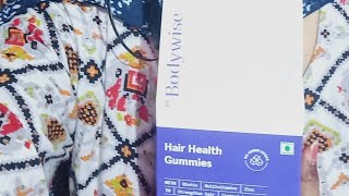 bodywise hair health gummies plzsubscribemychannel [upl. by Alyehc]