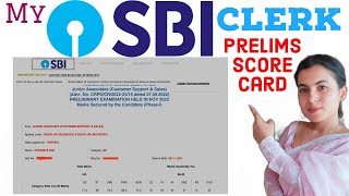 My SBI Clerk Prelims 2022 Score Card🥳  1st attempt✌️ sbiclerk sbiclerk2022 ibps [upl. by Lars190]