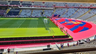 STADIUM VISIT Estadi Olimpic de Montjuic Lluis Companys Stadium Home of FC Barcelona 2324 amp 2425 [upl. by Hoskinson]