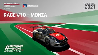 The Champion’s Show Live Race 10 Monza – Porsche TAG Heuer Esports Supercup 2021 [upl. by Lramaj]