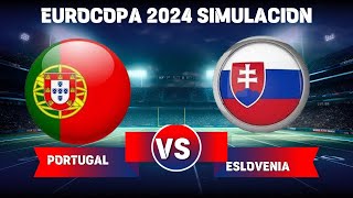 PORTUGAL vs ESLOVENIA 🔥 EUROCOPA 2024 🏆 OCTAVOS DE FINAL  CRISTIANO RONALDO EN VIVO [upl. by Akkahs680]