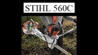 Stihl 560 C brush cutter FULL review 560C [upl. by Neyrb]