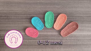 Come Realizzare le Solette da Neonato 012 mesi  Introduzione🧦 TUTORIAL [upl. by Osber]