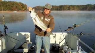 Striper Fishing With Downriggers [upl. by Martel]