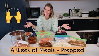 7 FAMILY MEALS  PREPPED  GET ORGANISED WITH ME  Kerry Whelpdale AD [upl. by Groscr]