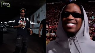 Travis Scott Pulls Up to WWE Monday Night Raw HD Houston Texas [upl. by Reynolds]