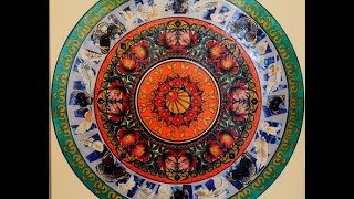 Como hacer un Mandala  Pinturas Liquidas  Decoupage  Conny Mellien Becker [upl. by Shayna]