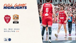 Würzburg Baskets vs ratiopharm ulm  Full Game Highlights  Viertelfinale Spiel 4 Saison 2324 [upl. by Llevol]