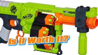 Nerf Zombie Strike DOOMINATOR Blaster  Showcase Review in Desc [upl. by Tiffani730]