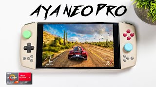 The AllNew AYA NEO PRO Is A HandHeld Ryzen 7 Beast HandsOn First Look [upl. by Anek]